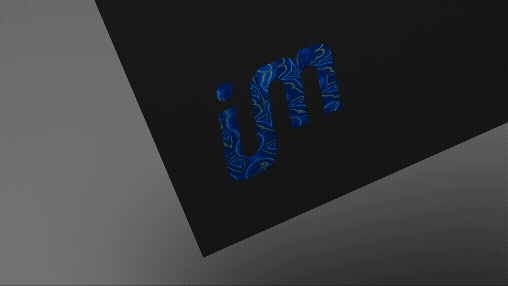 Laminação Soft Touch e Hot Stamping Azul Frente