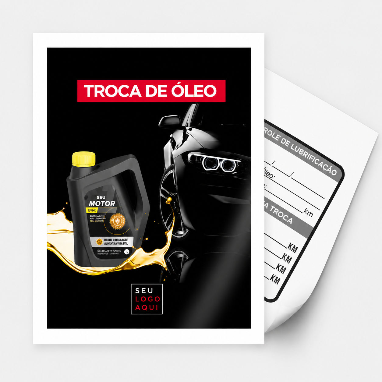 Adesivo Troca de Óleo