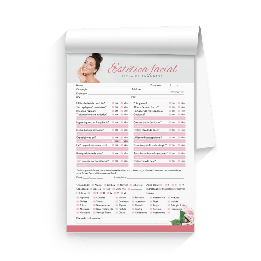 Ficha de Anamnese Facial